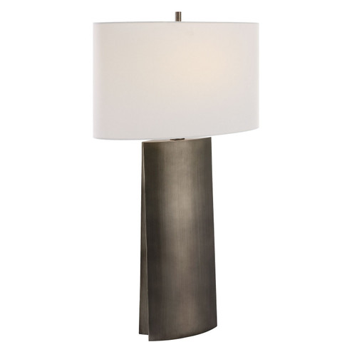 V-Groove One Light Table Lamp in Dark Steel Gray (52|30204)