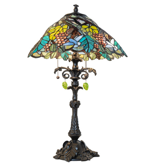 Spiral Grape Three Light Table Lamp in Mahogany Bronze (57|265000)