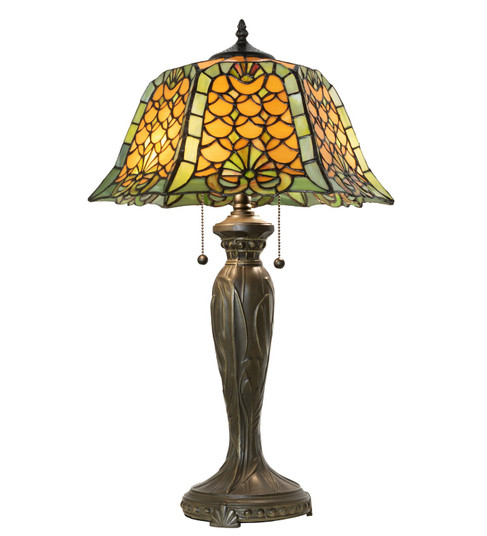 Duffner & Kimberly Shell & Diamond Two Light Table Lamp in Bronze (57|264846)