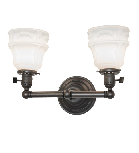 Revival Chelsea Two Light Wall Sconce in Black On Brass (57|262886)