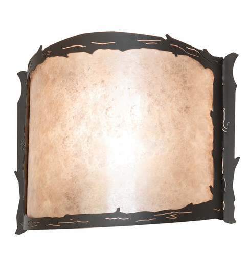 Leaf Edge One Light Wall Sconce in Wrought Iron (57|261583)