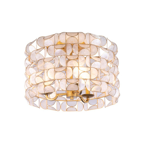 Crescent Four Light Flush Mount in Oxidized Gold Leaf (33|520541OL)