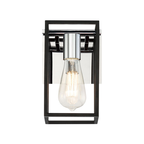 Stafford One Light Wall Sconce in Chrome/Black (40|37115012)