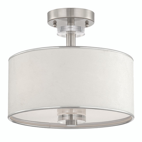 Savvy Three Light Semi-Flush Mount in Satin Nickel (40|15330045)