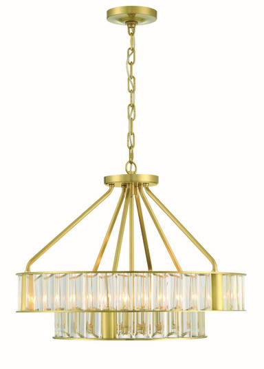 Farris Six Light Chandelier in Aged Brass (60|FAR6006AG)