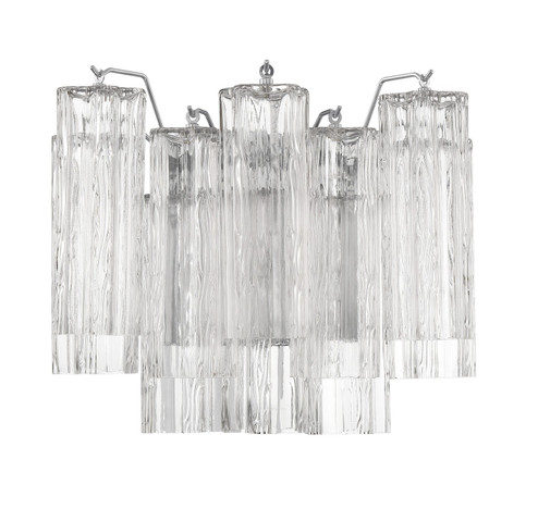 Addis Two Light Wall Sconce in Polished Chrome (60|ADD302CHCL)