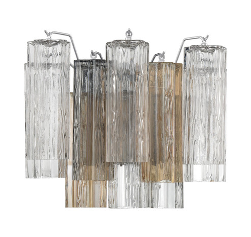 Addis Two Light Wall Sconce in Polished Chrome (60|ADD302CHAU)
