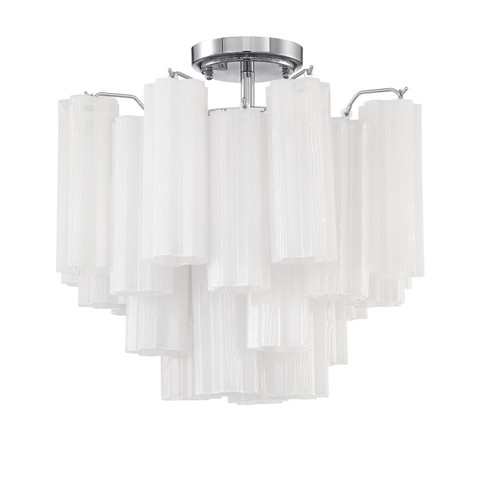 Addis Four Light Semi Flush Mount in Polished Chrome (60|ADD300CHWHCEILING)