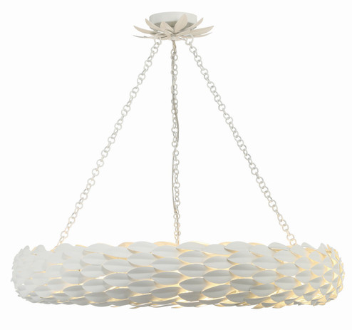 Broche Eight Light Pendant in Matte White (60|538MT)