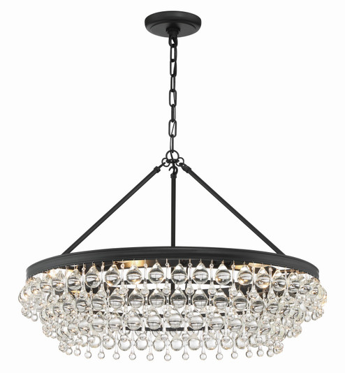 Calypso Six Light Chandelier in Matte Black (60|275MK)