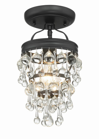 Calypso One Light Semi Flush Mount in Matte Black (60|131MKCEILING)