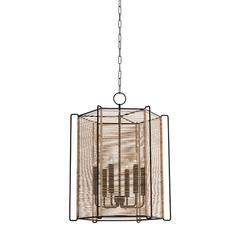 Ramon Six Light Lantern in Textured Black (67|F9822TBK)