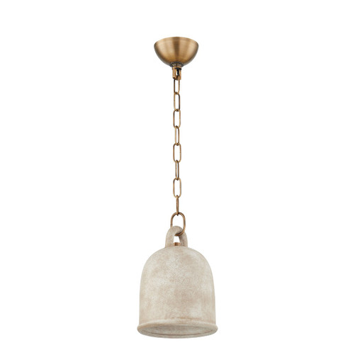 Relic One Light Pendant in Patina Brass (67|F2708PBRCRE)