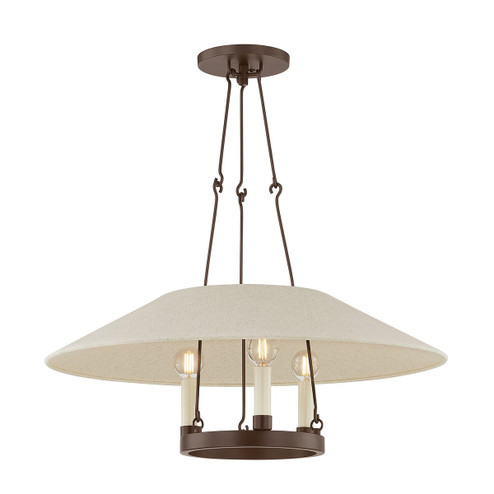 Archive Three Light Chandelier in Bronze (67|F1625BRZ)