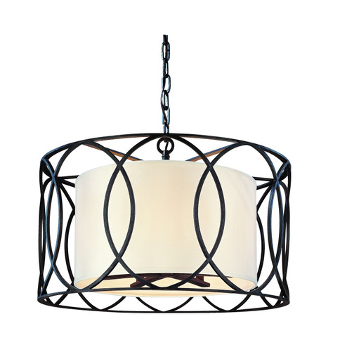 Sausalito Five Light Chandelier in Textured Iron (67|F1285TRN)