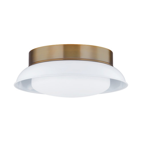 Arnie Two Light Flush Mount in Patina Brass (67|C2014PBRGWH)