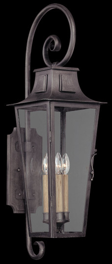 Parisian Square Four Light Wall Lantern in Aged Pewter (67|B2963APW)