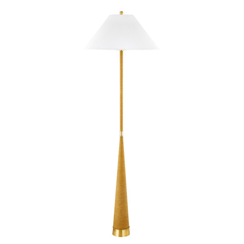 Indie One Light Floor Lamp in Aged Brass (428|HL804401AGB)