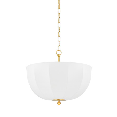 Meshelle One Light Pendant in Aged Brass (428|H816701AGB)