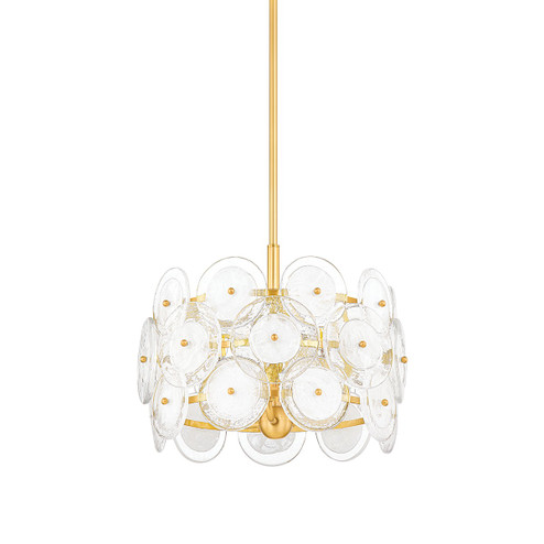 Zoella Three Light Pendant in Aged Brass (428|H810703AGB)