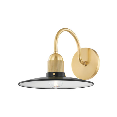 Leanna One Light Wall Sconce in Aged Brass/Soft Black (428|H793101AGBSBK)