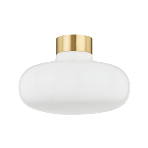 Eliana One Light Flush Mount in Aged Brass (428|H785501AGB)