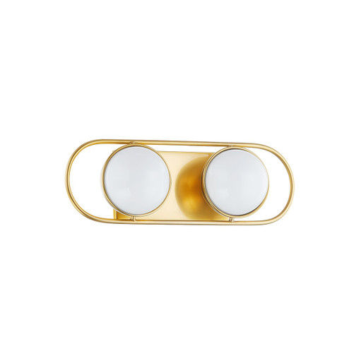 Amy Two Light Bath and Vanity in Aged Brass (428|H783302AGB)