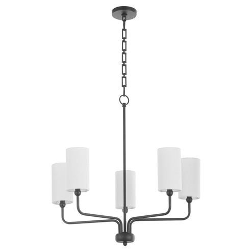 Charlotte Five Light Chandelier in Matte Black (19|698559)