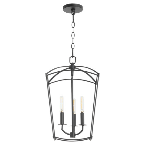 Mantle Three Light Entry in Matte Black (19|6812359)