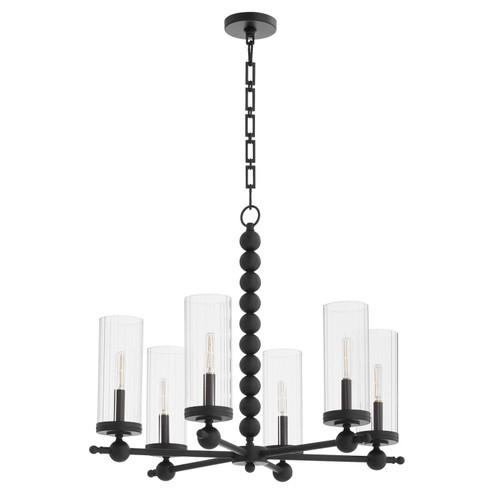 Lee Boulevard Six Light Chandelier in Matte Black (19|660659)