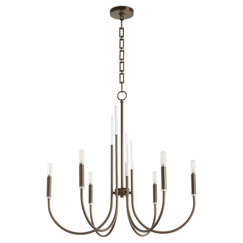 SUMMIT Six Light Chandelier in Dark Brass (19|6223681)