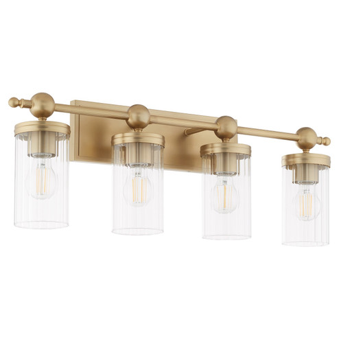 Lee Boulevard Four Light Vanity in Aged Brass (19|560480)