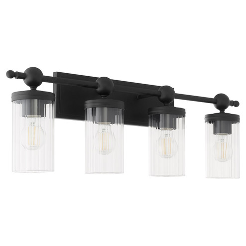 Lee Boulevard Four Light Vanity in Matte Black (19|560459)