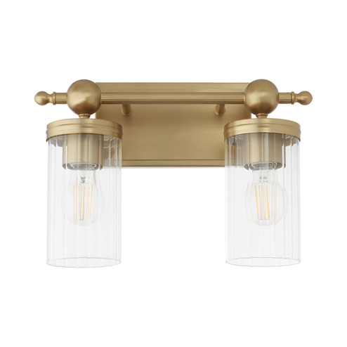 Lee Boulevard Two Light Vanity in Aged Brass (19|560280)