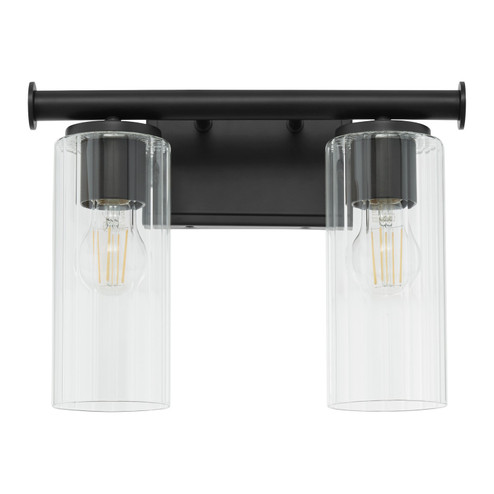 Mercier Two Light Vanity in Matte Black (19|541259)