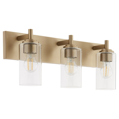 Fallstaff Three Light Vanity in Aged Brass (19|5200380)