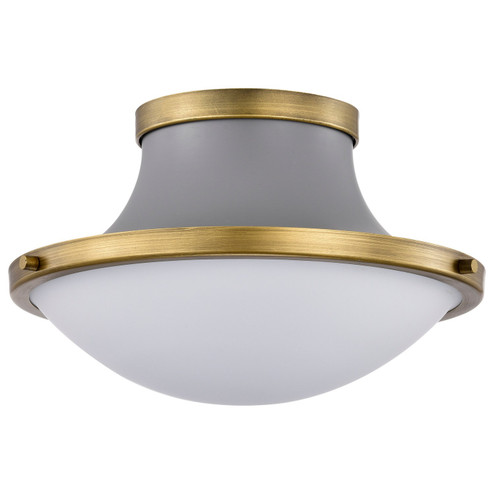 Lafayette One Light Flush Mount in Matte Gray (72|607915)