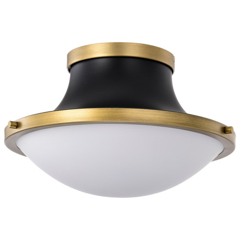 Lafayette One Light Flush Mount in Matte Black (72|607905)