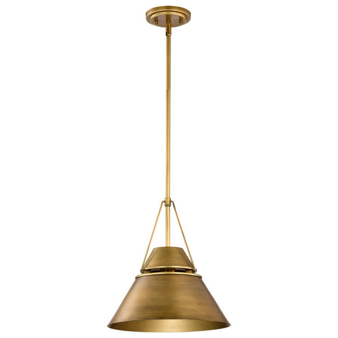 Adina One Light Pendant in Natural Brass (72|607776)