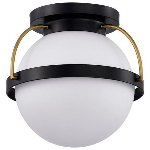 Lakeshore One Light Flush Mount in Matte Black (72|607770)