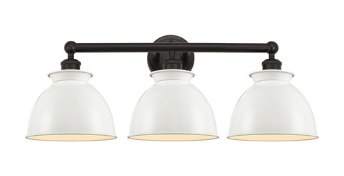 Edison Three Light Bath Vanity in Oil Rubbed Bronze (405|6163WOBM14W)