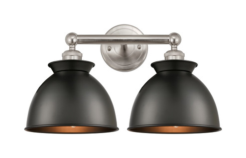 Edison Two Light Bath Vanity in Polished Chrome (405|6162WPCM14BK)