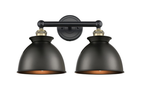 Edison Two Light Bath Vanity in Black Antique Brass (405|6162WBABM14BK)