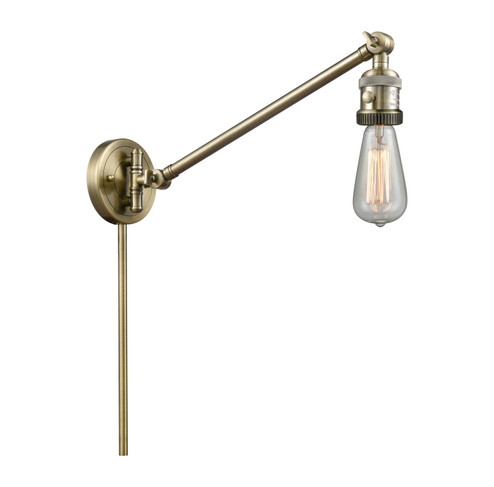 Franklin Restoration One Light Swing Arm in Antique Brass (405|237AB)