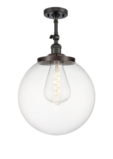 Franklin Restoration One Light Semi-Flush Mount in Oil Rubbed Bronze (405|201FOBG20214)