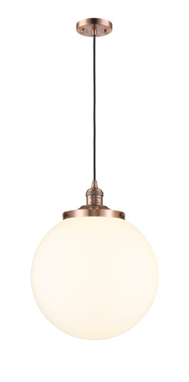 Franklin Restoration One Light Mini Pendant in Antique Copper (405|201CACG20114)