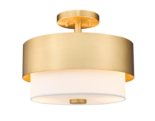 Counterpoint Two Light Semi Flush Mount in Modern Gold (224|495SF13MGLD)