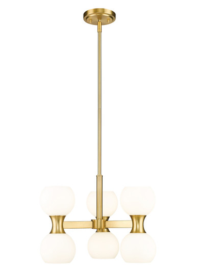 Artemis Six Light Chandelier in Modern Gold (224|4946MGLD)