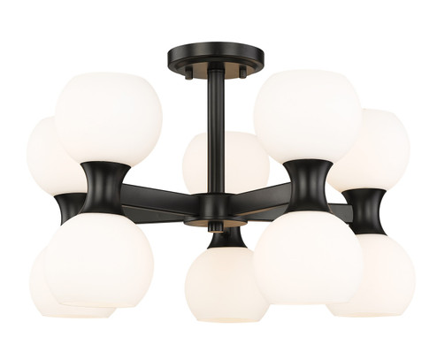 Artemis Ten Light Semi Flush Mount in Matte Black (224|49410SFMB)