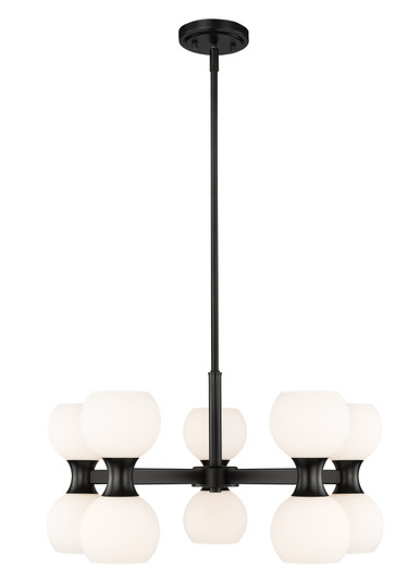 Artemis Ten Light Chandelier in Matte Black (224|49410MB)